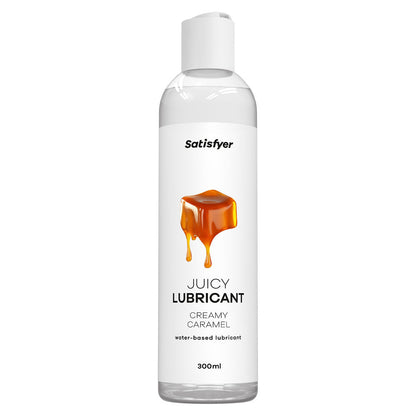 Satisfyer Juicy Lubricant 300 ml Creamy Caramel - Caramel Scented Water Based Lubricant - 300 ml Bottle