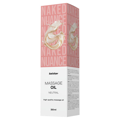 Satisfyer Massage Oil 250 ml Neutral - Unscented Massage Oil - 250 ml Bottle