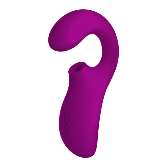 Lelo Enigma Cruise Dual Stimulator Powerful Intense Vibrations Sonic Massager - Deep Rose
