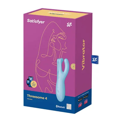 Satisfyer Threesome 4 App Control Stimulator - Pink
