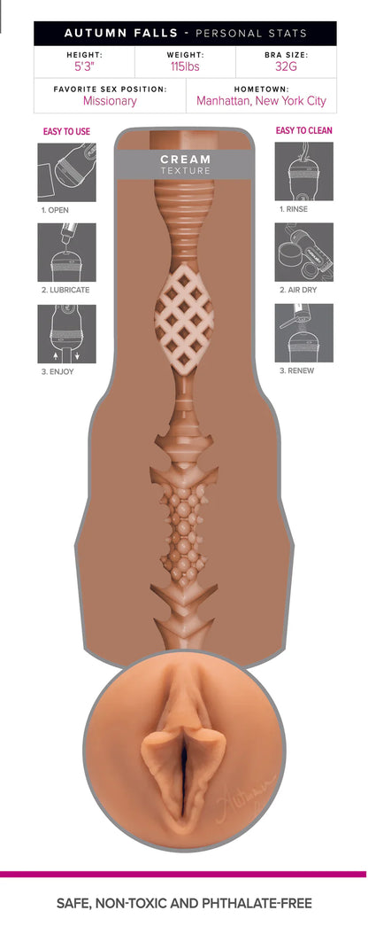 Fleshlight Girls Autumn Falls Cream Signature Vagina