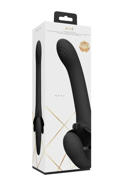 Satu Clitoral Stimulation Vibrator W/ Three 10-Function New Generation F1 Motors
