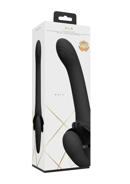Satu Clitoral Stimulation Vibrator W/ Three 10-Function New Generation F1 Motors