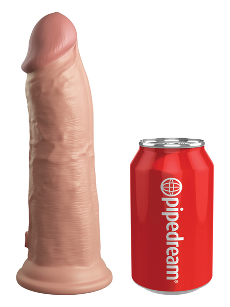 King Cock Elite 8 In. Vibrating Silicone Dual Density Cock Light