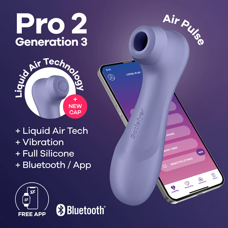 Satisfyer Pro 2 Generation 3 with App Control Powerful Vibrator - Lilac