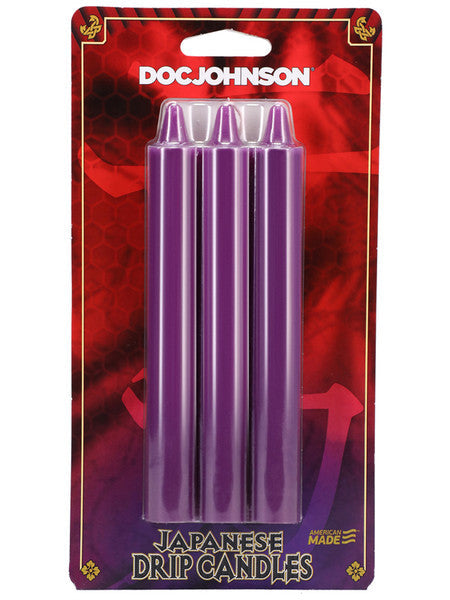 Japanese Drip Candles 3 Pack - Red