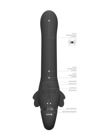 Satu Clitoral Stimulation Vibrator W/ Three 10-Function New Generation F1 Motors