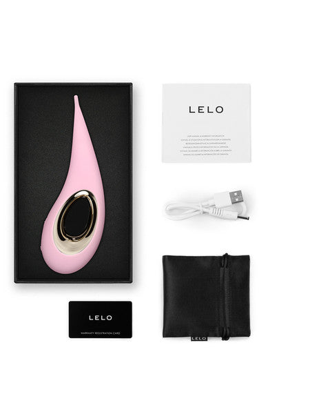 Lelo Dot High-Tech Suction Intense Vibrator Stimulator Totally Waterproof Design - Pink