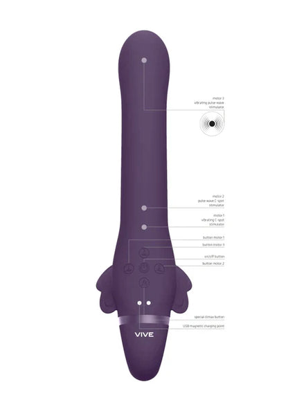 Satu Clitoral Stimulation Vibrator W/ Three 10-Function New Generation F1 Motors