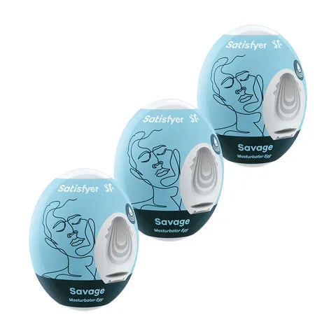 Satisfyer Masturbator Eggs 3-Pack - Riffle