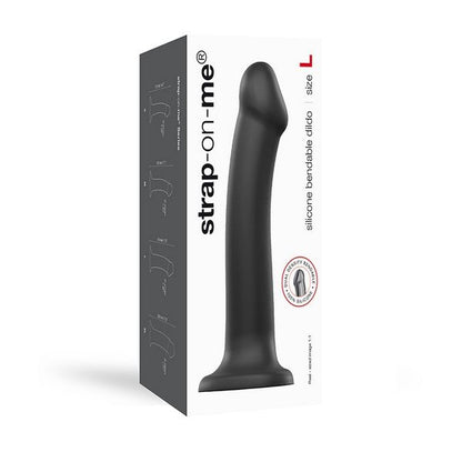Strap On Me Dual Density Dildo Black Large