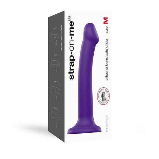 Strap On Me Dual Density Dildo Purple Medium