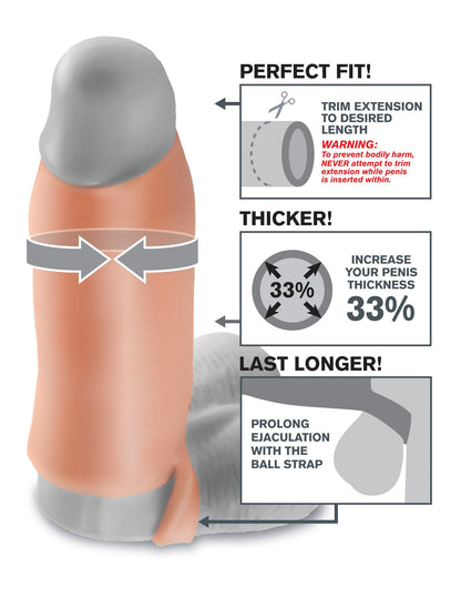 Real Feel Enhancer XL Hollow Strap-on