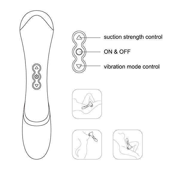 Magic Touch Aurora Clitoral Suction and G Spot Vibrator