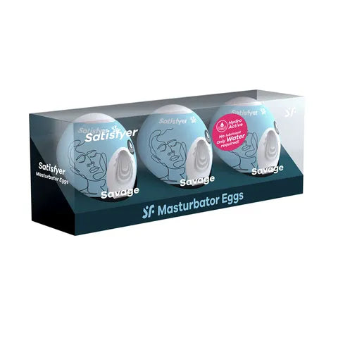 Satisfyer Masturbator Eggs 3-Pack - Riffle
