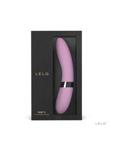 Lelo Elise 2 Powerful Vibrations Vibrator Personal Massager Stronger Stimulation - Black