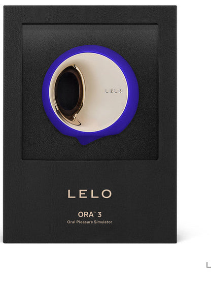 Lelo Ora 3 Luxurious Massager Vibrator Stimulator Ultra Smooth Rotating Node - Midnight Blue