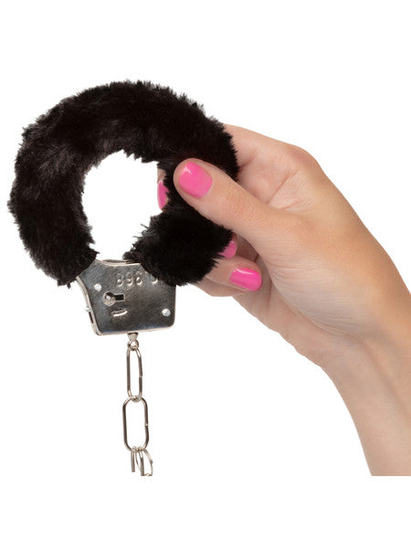 Playful Furry Cuffs Black