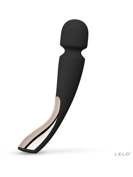 Lelo Smart Wand 2 Medium Luxurious Full Body Powerful Wand Massager Vibrator - Black
