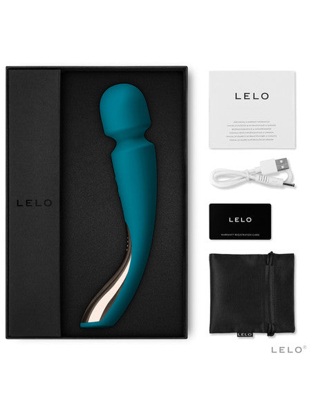 Lelo Smart Wand 2 Medium Luxurious Full Body Powerful Wand Massager Vibrator - Black