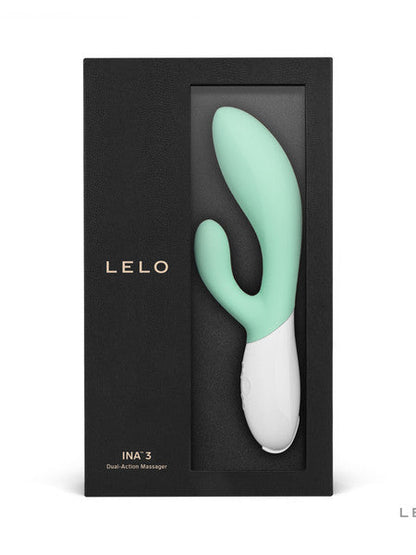 Lelo Ina 3 Seaweed Rabbit Vibrator Smoothest Silicon Dual Action Massager Stimulator