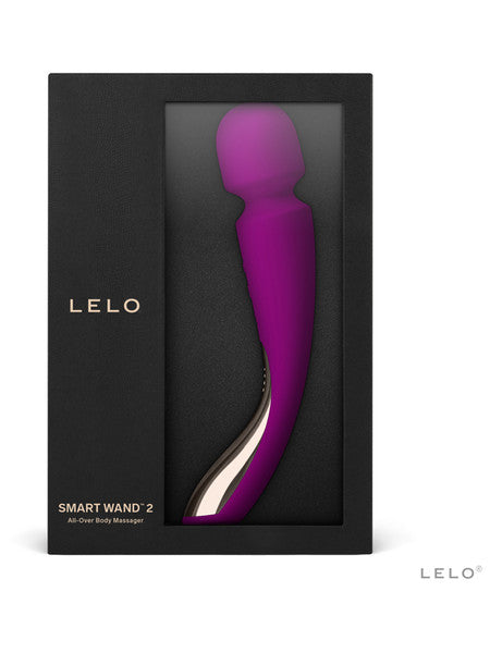 Lelo Smart Wand 2 Medium Luxurious Full Body Powerful Wand Massager Vibrator - Black