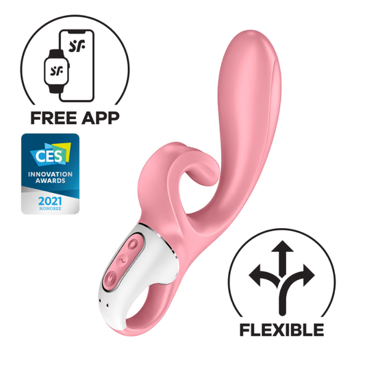 Satisfyer Hug Me Rabbit Vibe App Control - Pink