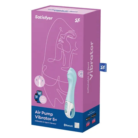 Satisfyer Air Pump Vibrator 5 App Control - Blue