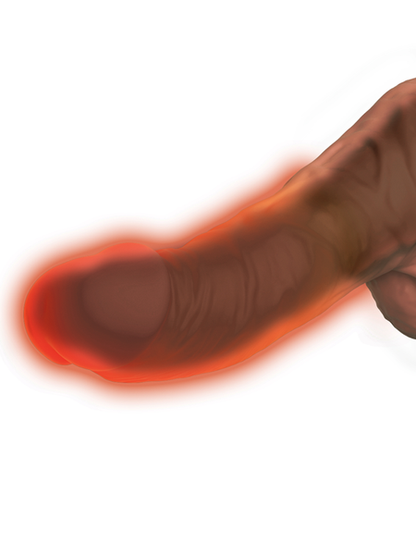King Cock Plus 7.5 In. Thrusting Cock With Balls Dildo Brown