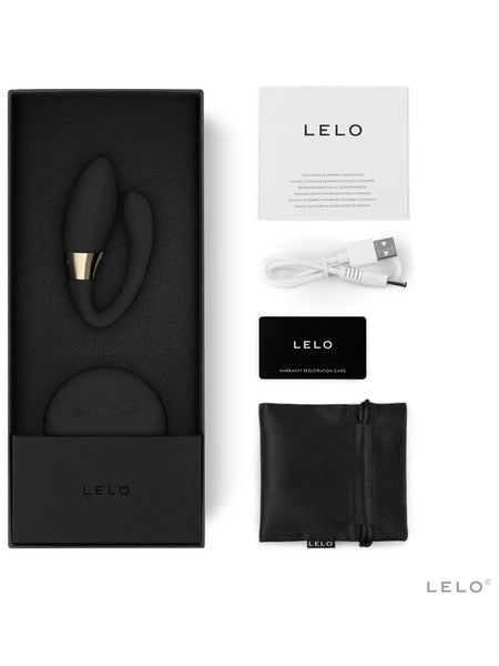 Lelo Tiani Duo Powerful Vibrator Dual Sensation Couples Massager Suit All Body Shape - Black