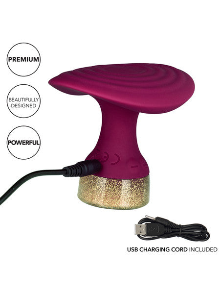 Starstruck Fantasy Uniquely Ribbed Handheld Massager w/ 35 Functions of Vibration