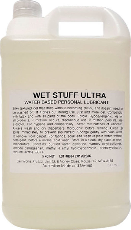 Wet Stuff Ultra Waterbased Personal Lubricant - Bottle (5kg)
