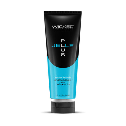Wicked Jelle Plus - Relaxing Water Based Anal Lubricant - 240 ml Bottle