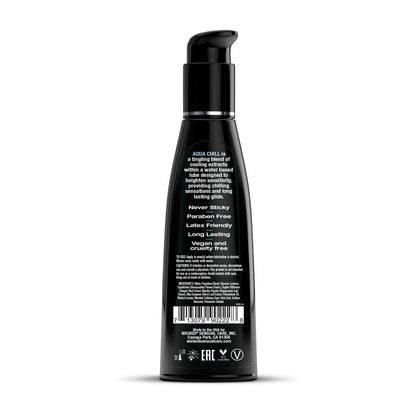 Wicked Aqua Chill - Cooling Water Based Lubricant - 120 ml (4 oz) Bottle