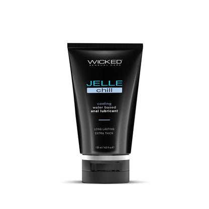 Wicked Jelle Chill - Cooling Water Based Anal Lubricant - 120 ml (4 oz) Bottle