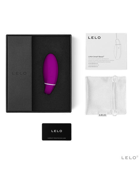 Lelo Luna Smart Bead 5 Vibration Levels Touch Sensor Smooth Silicone 100% Waterproof - Pink