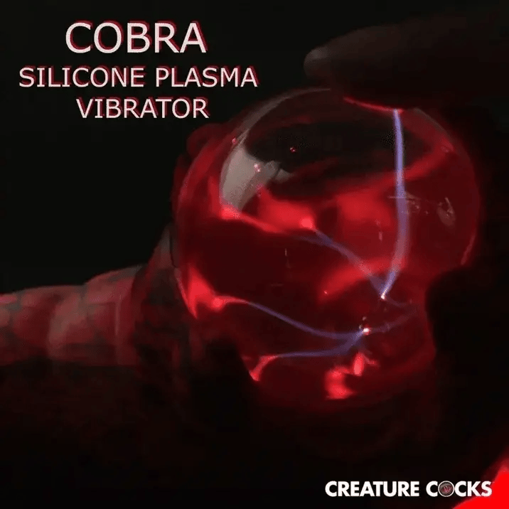 Creature Cocks Cobra - Red 18.5 cm USB Rechargeable Fantasy Vibrator with Plasma Ball