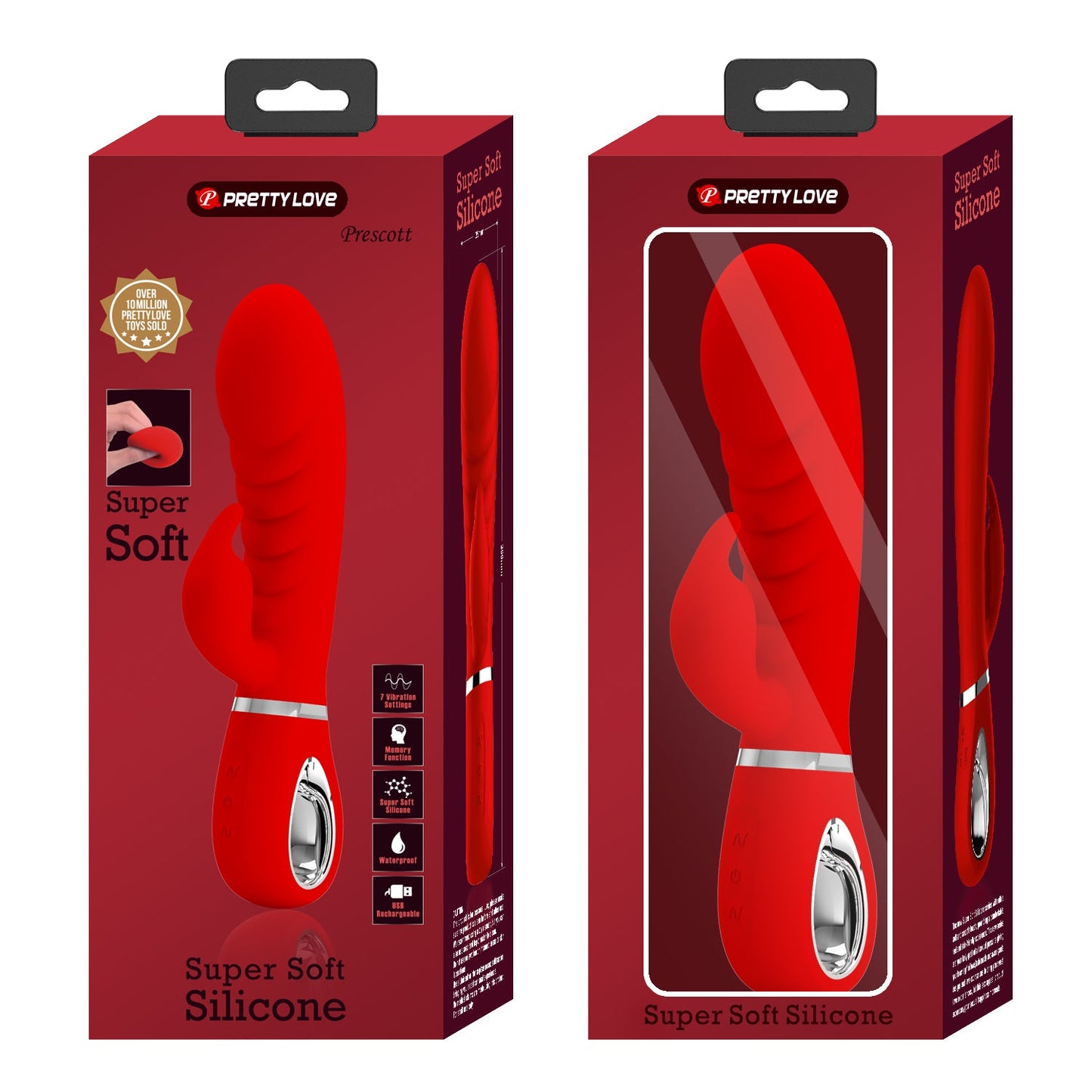 Pretty Love Prescott Super Soft Rabbit Vibrator