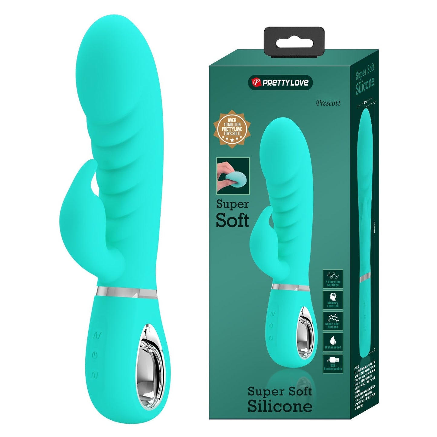 Pretty Love Prescott Super Soft Rabbit Vibrator