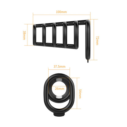 Party Up KIM Cock Cage - Black Cock Ring Cage