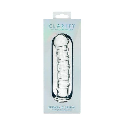 Clarity - Seraphic Spiral - Clear 16 cm Glass Dildo