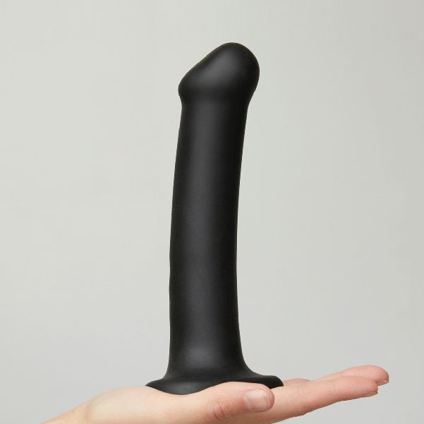 Strap On Me Dual Density Dildo Black Large