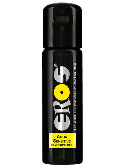 Eros Aqua Sensitive Glycerin Free 100ml Lubricant With Aloe Vera And Panthenol
