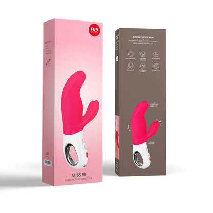Fun Factory MISS BI black - Black 17 cm USB Rechargeable Rabbit Vibrator