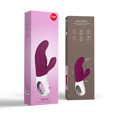 Fun Factory MISS BI black - Black 17 cm USB Rechargeable Rabbit Vibrator