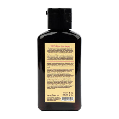 EB Hemp Seed Massage Oil WILD PINK ROSE - 60 ml - Wild Pink Rose Scented Massage Oil - 60 ml Bottle