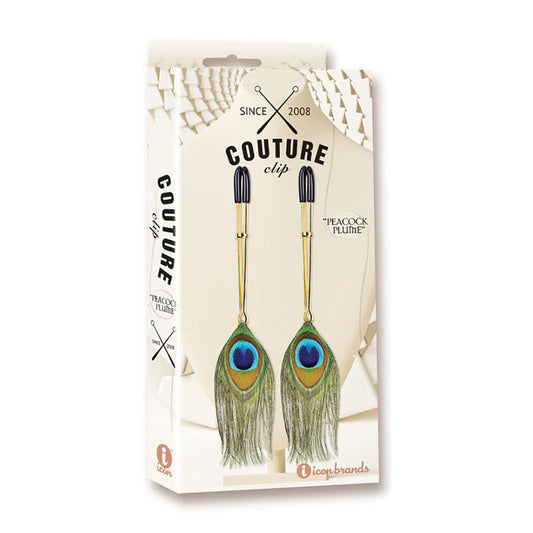 Couture Clip - Peacock Plume Nipple Clips