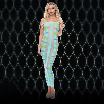 LAPDANCE Blue Horizon Maxi Dress - Blue - One Size