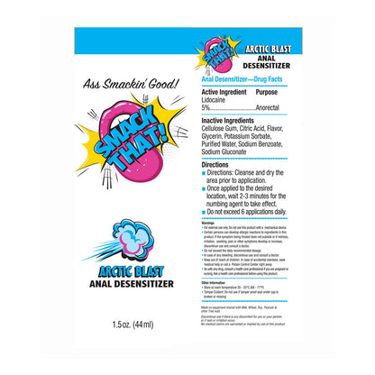 Smack That! Anal Desensitiser - Arctic Blast - Cooling Anal Desensitiser - 44 ml Tube