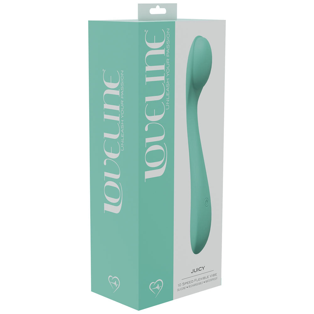 LOVELINE Juicy - Green - 21.5 cm USB Rechargeable Vibrator